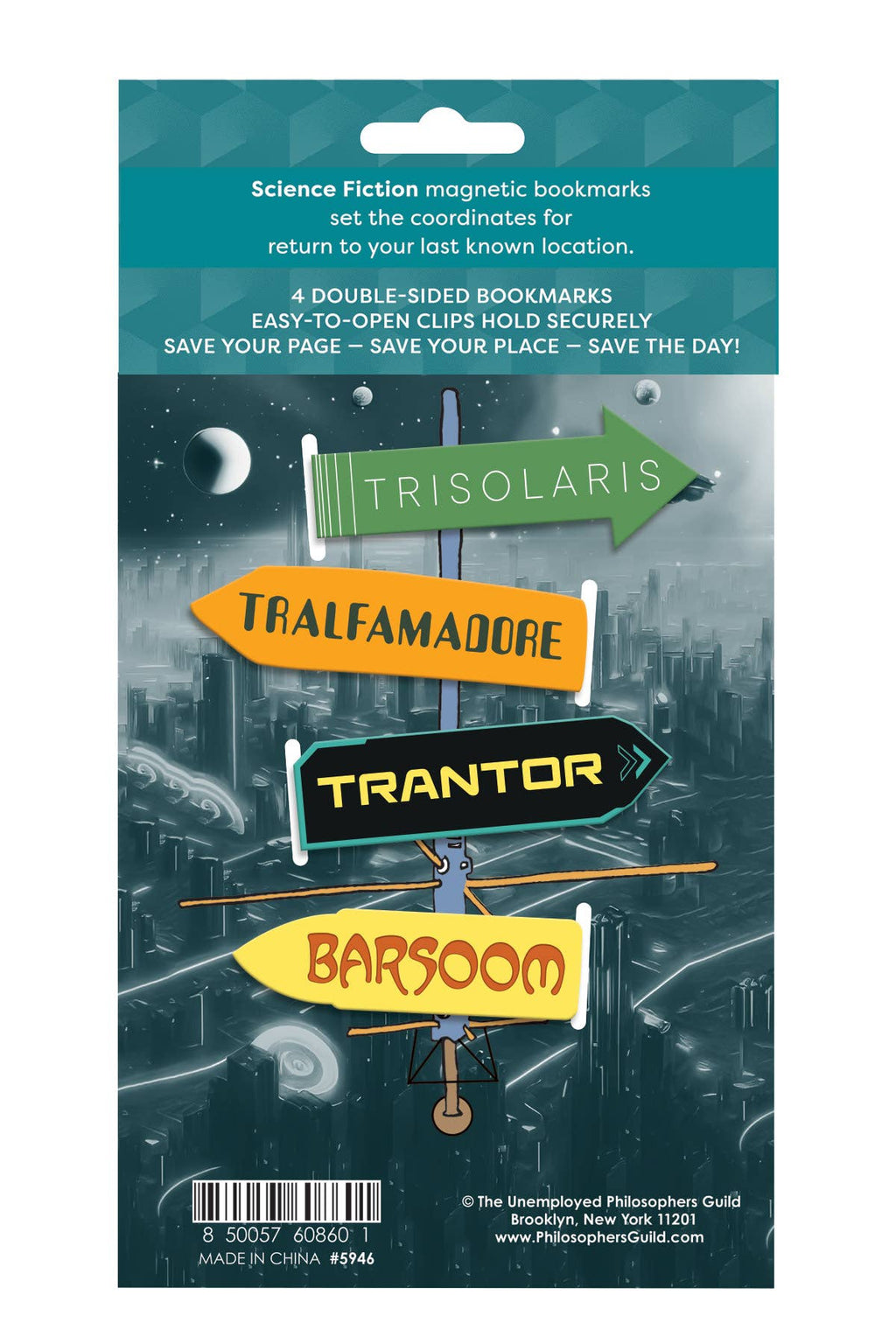 Sci-Fi Magnetic Bookmark Set