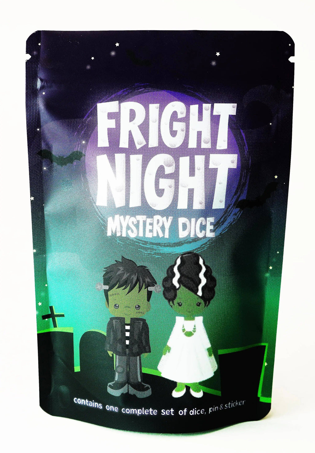 Fright Night Mystery Dice – Spooky Themed Dice, Pins and Stickers!
