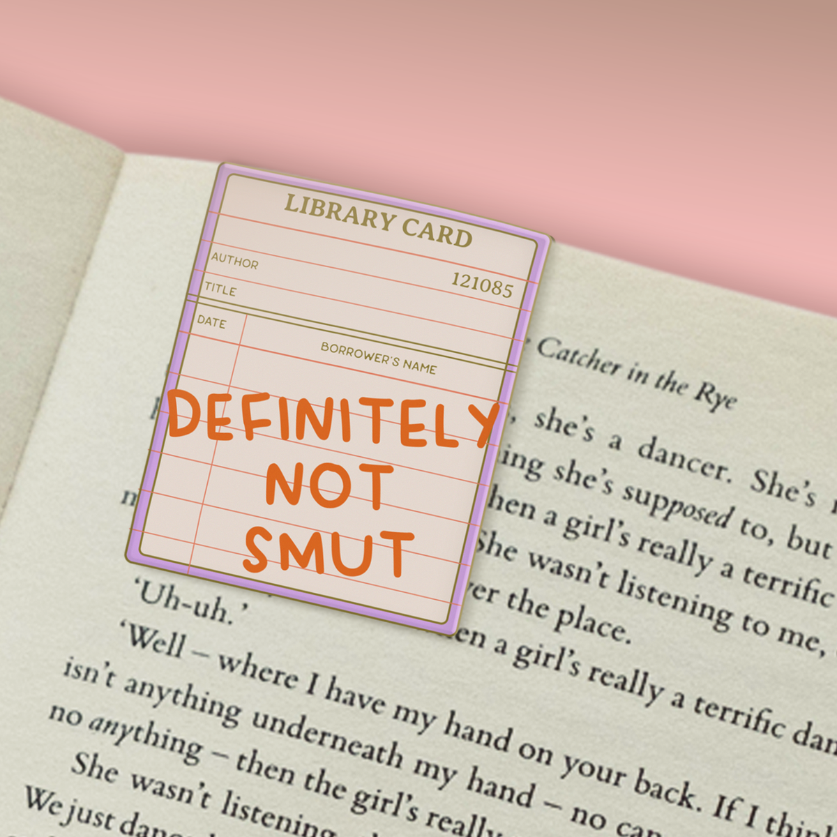 DEFINITELY NOT SMUT MAGNETIC BOOKMARK (booktok, romantasy)